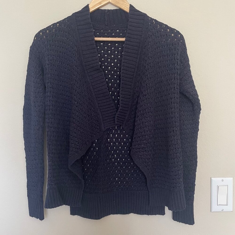 LOFT Women's Long Sleeve Open-Front Knit Cardigan – Size S